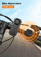 Anti-theft alarm for e-bike | Motion sensor bike alarm | Loud e-bike alarm | Waterproof anti-theft alarm | Electric bike security system | E-bike theft protection | Remote control bike alarm | USB rechargeable bike alarm