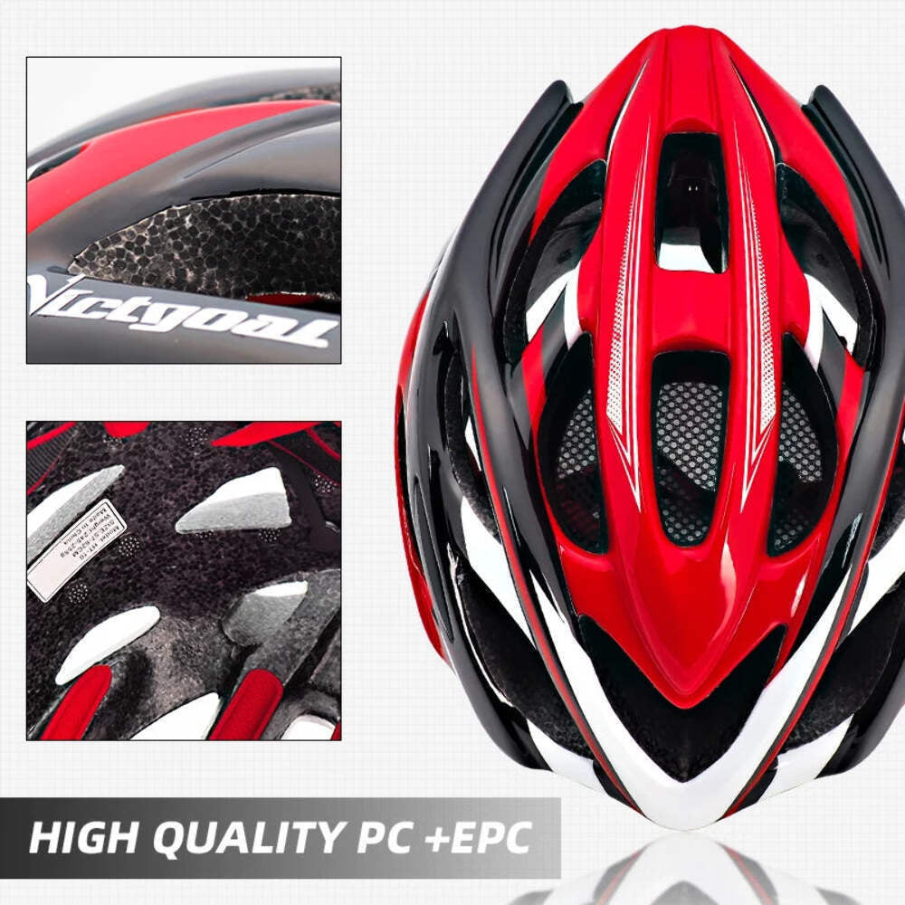 VICTGOAL Bicycle Helmet Men'S Ultralight Taillight LED MTB Road Bike Helmet Cycl