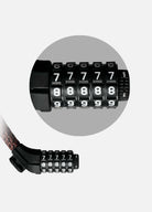 Spiral cable combination lock | Bike combination lock | E-bike lock | Portable cable lock | Resettable bike lock | Bicycle security cable | Bike lock with no key