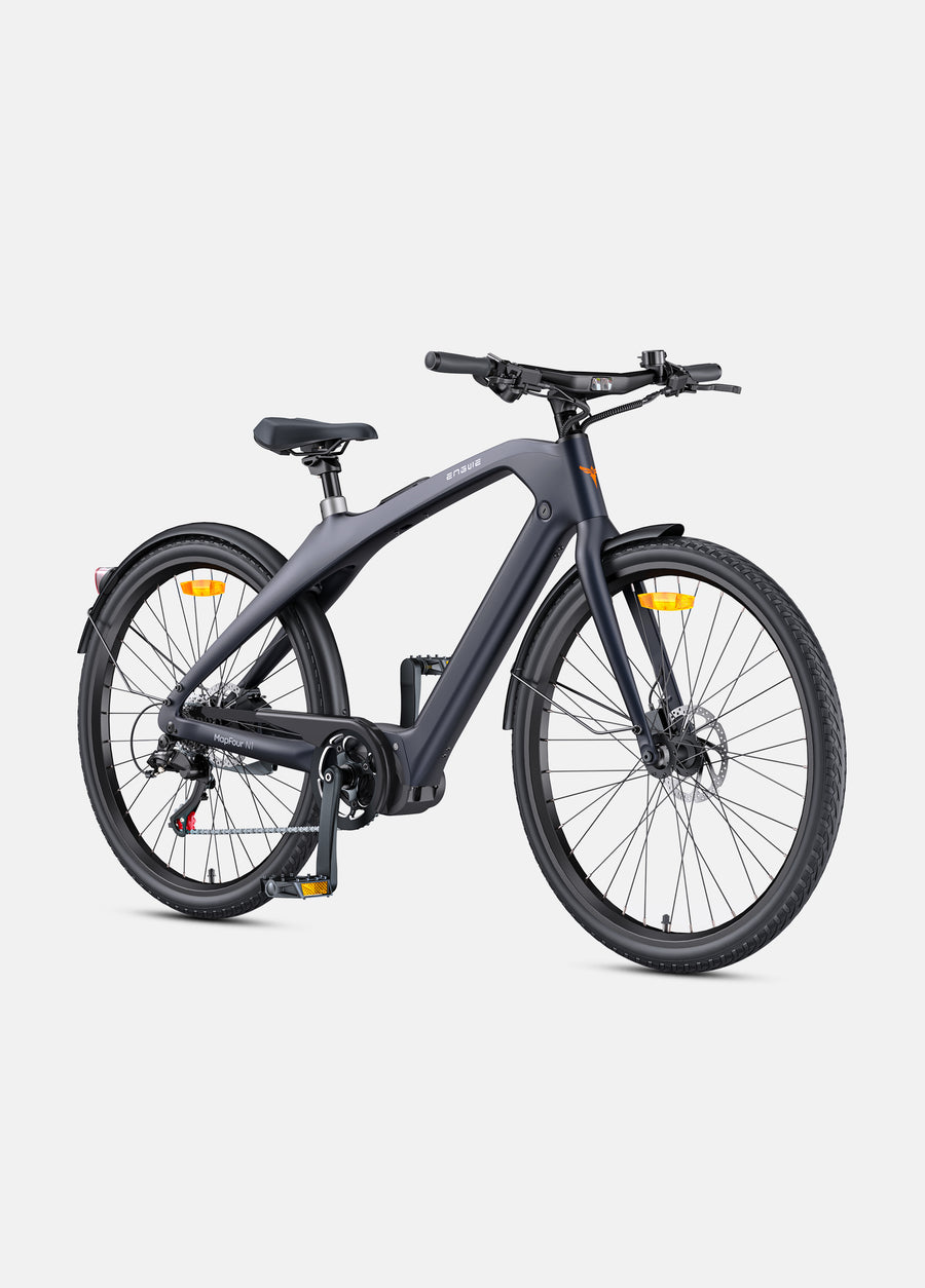 MAPFOUR N1 PRO 250W Mid-drive Motor, 80Nm Torque Carbon Fiber City E-bike