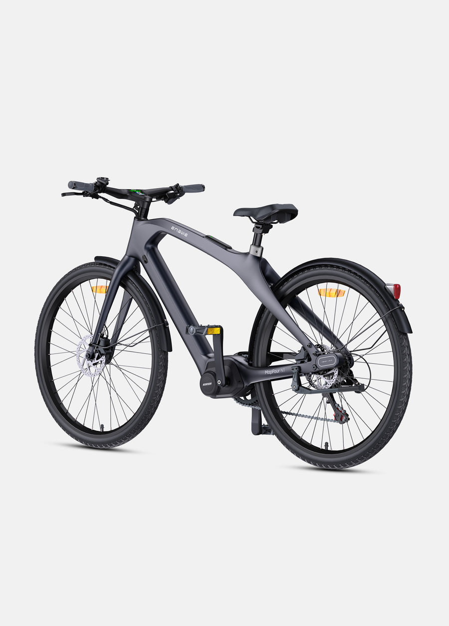 MAPFOUR N1 PRO 250W Mid-drive Motor, 80Nm Torque Carbon Fiber City E-bike