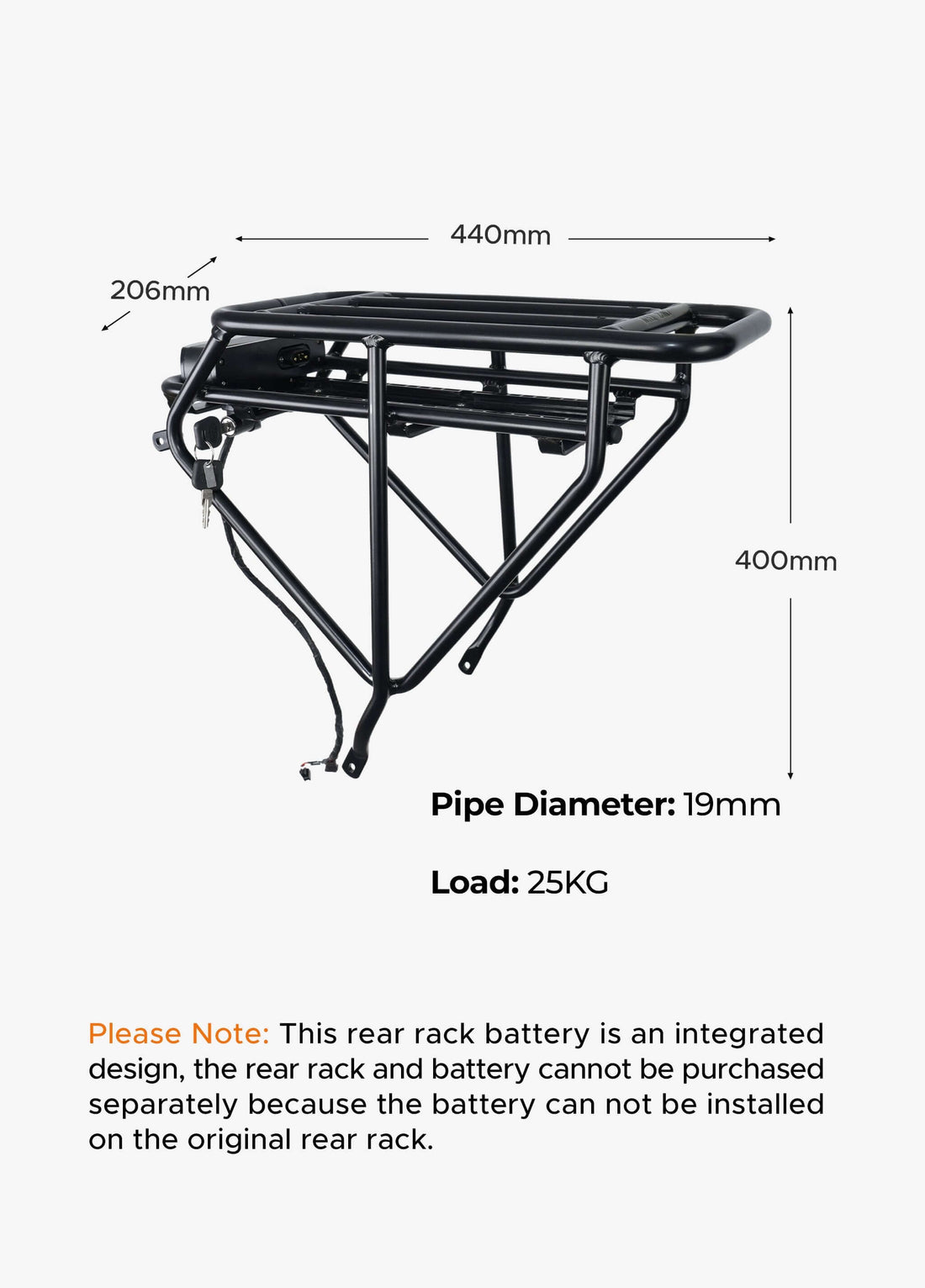 Rear Rack Battery
