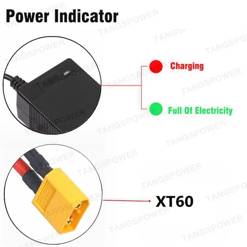 48V 3A Lead Acid Battery Charger for 57.6V Lead-Acid Battery Pack Fast Charging Cooling Fan High Quality Multi-Protection