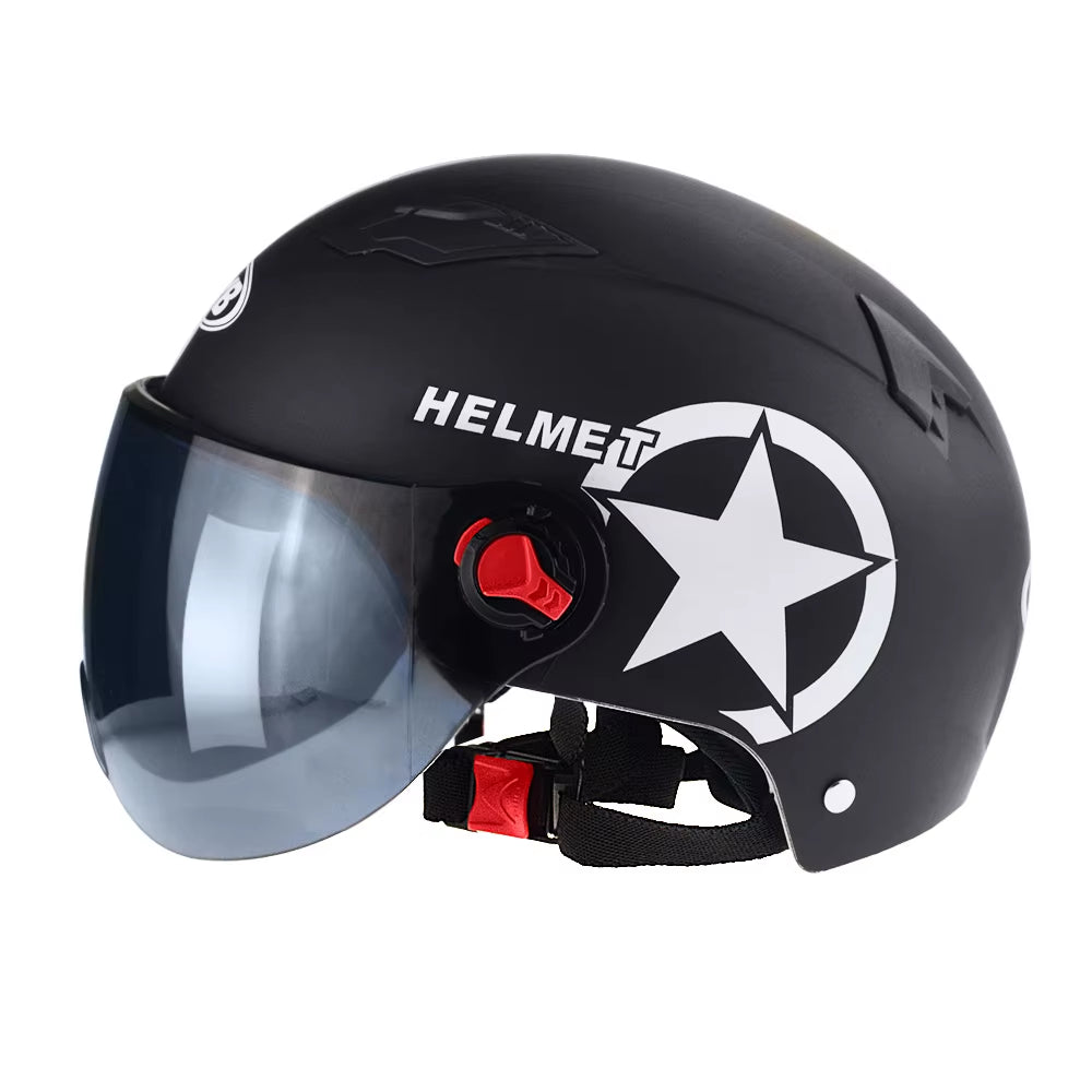 1PC Electric Motor Car Helmet Scooter Bike Open Face Half Baseball Cap Anti-Uv Safety Hard Hat Bicycle Helmet