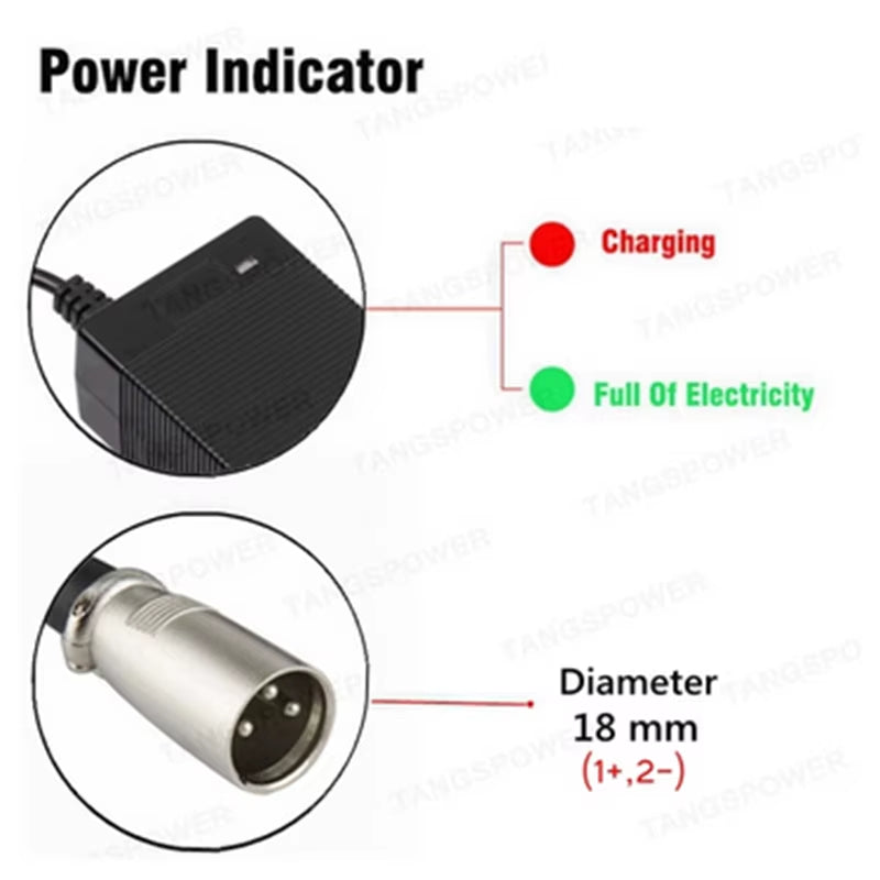 48V 3A Lead Acid Battery Charger for 57.6V Lead-Acid Battery Pack Fast Charging Cooling Fan High Quality Multi-Protection