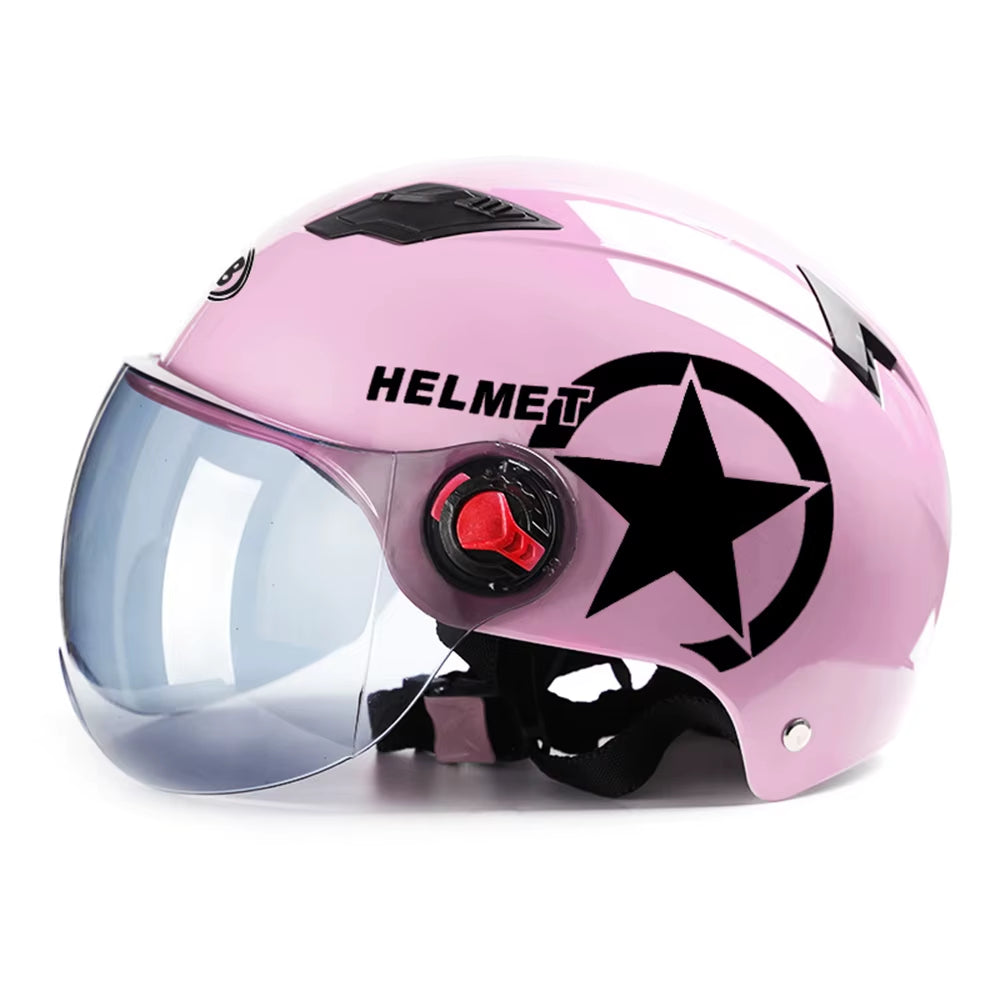 1PC Electric Motor Car Helmet Scooter Bike Open Face Half Baseball Cap Anti-Uv Safety Hard Hat Bicycle Helmet