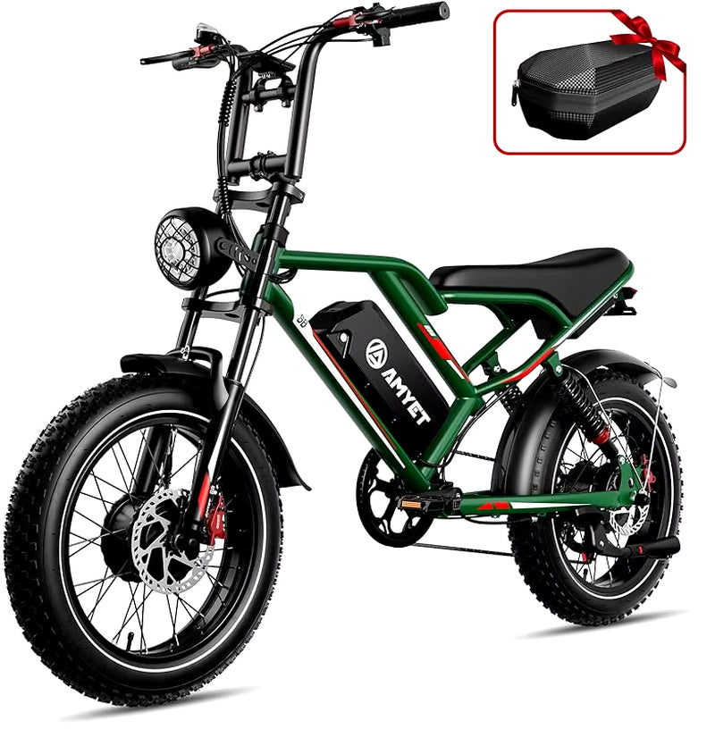 QS8 Peak 3000W Dual Motor AWD Bike for Adults 48V 25Ah Ebike 35MPH Electric Bicycles 75 Miles Max Range Hydraulic Disc