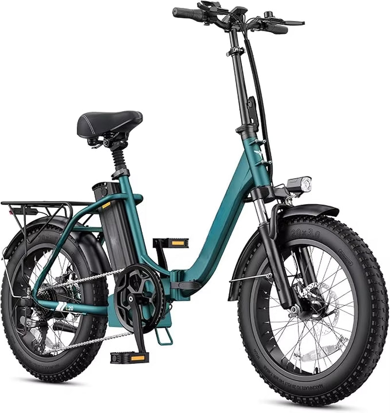 1125W Electric Bike for Adults,Fat Tire Electric Bicycle 52V 13Ah Removable Battery,7 Speed Mountain Ebike with Dual Suspension