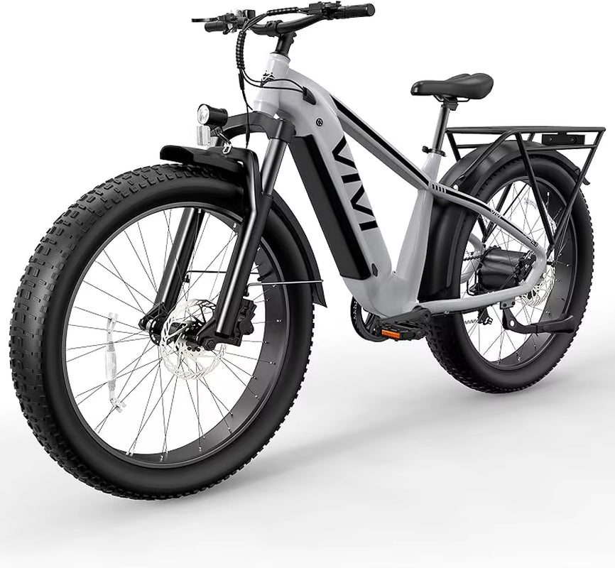 Qvivi Ace01 for Adults, 26 "X 4.0 Fat Tire Ebike, 1475W Peak Motor Sensor Electric Mountain Bike, 25Mph