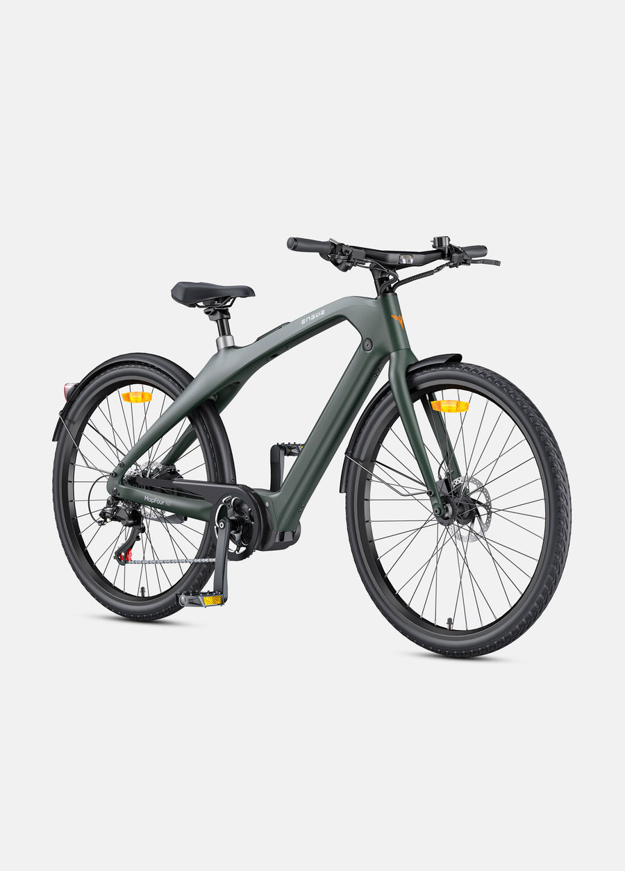 MAPFOUR N1 PRO 250W Mid-drive Motor, 80Nm Torque Carbon Fiber City E-bike