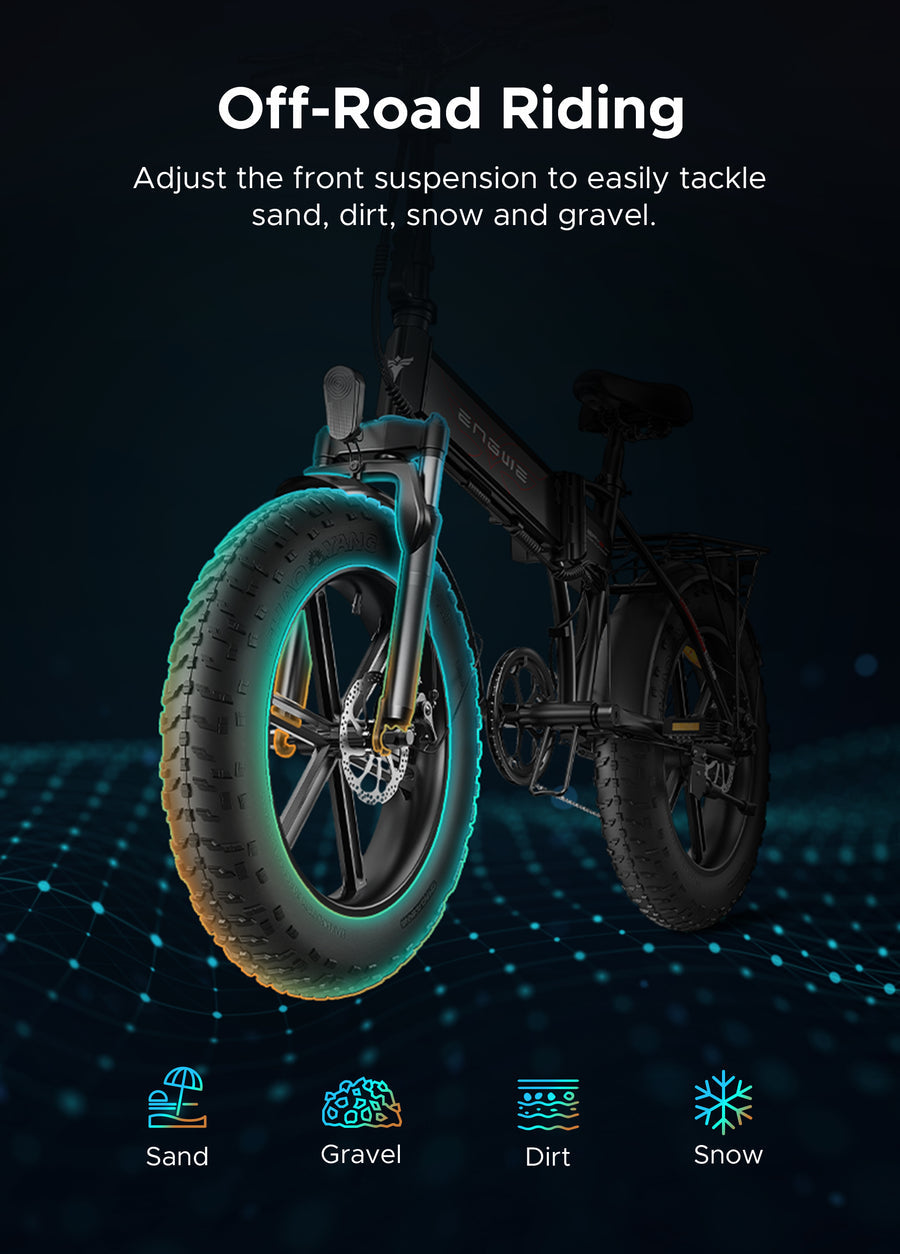 ENGWE EP-2 Pro/Boost 120 km Range Max Speed 25 km/h Front Suspension Foldable E-bike