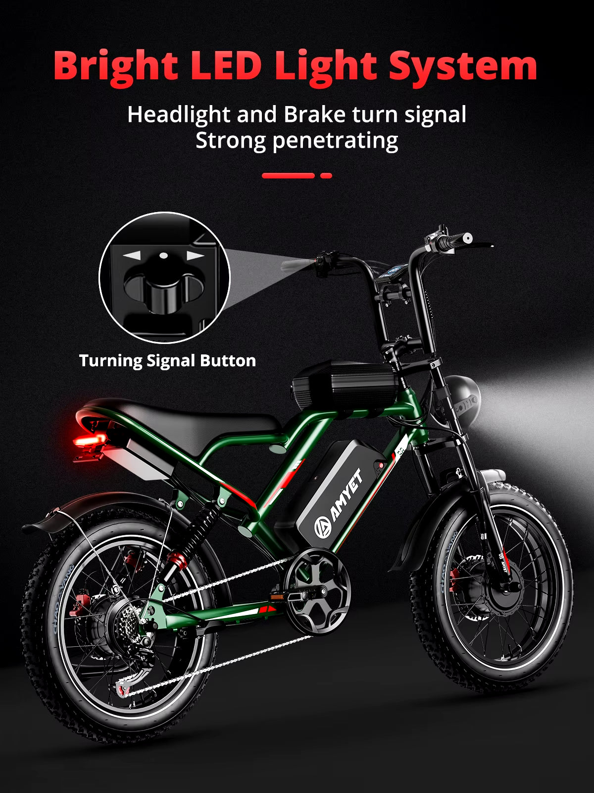 S8 Adults Electric Bike for Men 2000W Dual Motor Bicycle 48V 25AH Battery 20" Ebike Electric E Bikes Mountain Moped Ebikes