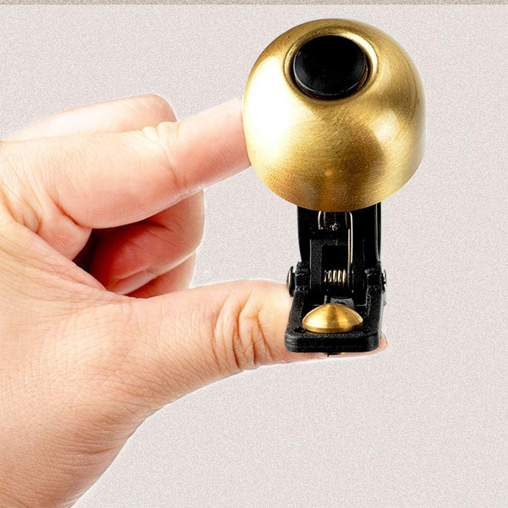 Copper Alloy Bicycle Bell,Classic Bike Bell,Loud Sound Bike Ring for Road Bike,Mountain Bike,Sports Bike,Kid'S Bike,Electric Scooter (Copper)