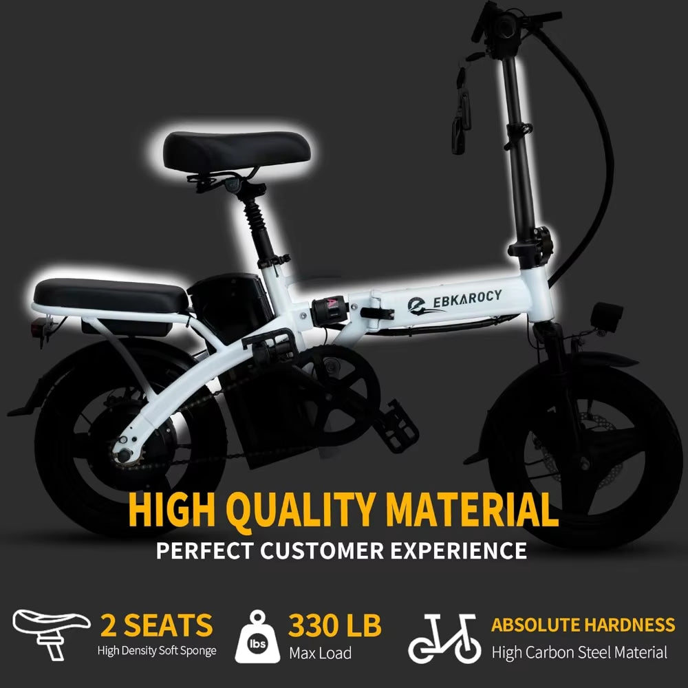 Ebikes for Adults, 400W Motor 48V 15AH Removable Battery for Electric Bike,City Commuter, Foldable Adult Electric Bicycles