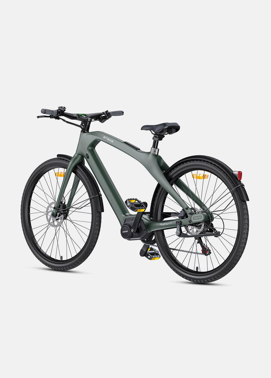 MAPFOUR N1 PRO 250W Mid-drive Motor, 80Nm Torque Carbon Fiber City E-bike