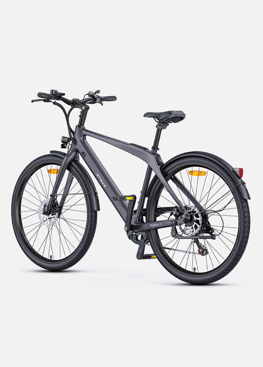MAPFOUR N1 AIR 250W Ultra-lightweight 100KM Long Range Carbon Fiber City E-bike