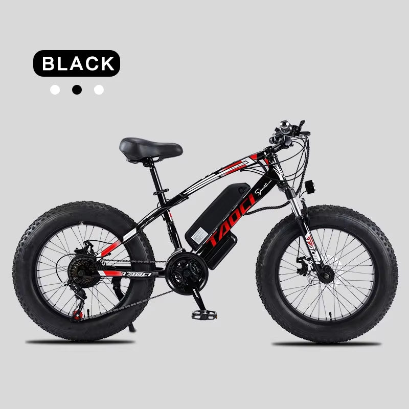 Electric Bicycle AKEZ Brushless Motor 36V13AH Lithium Battery Electric Bike 20Inch Fat Tire Adult Urban Commuting Electric Bike