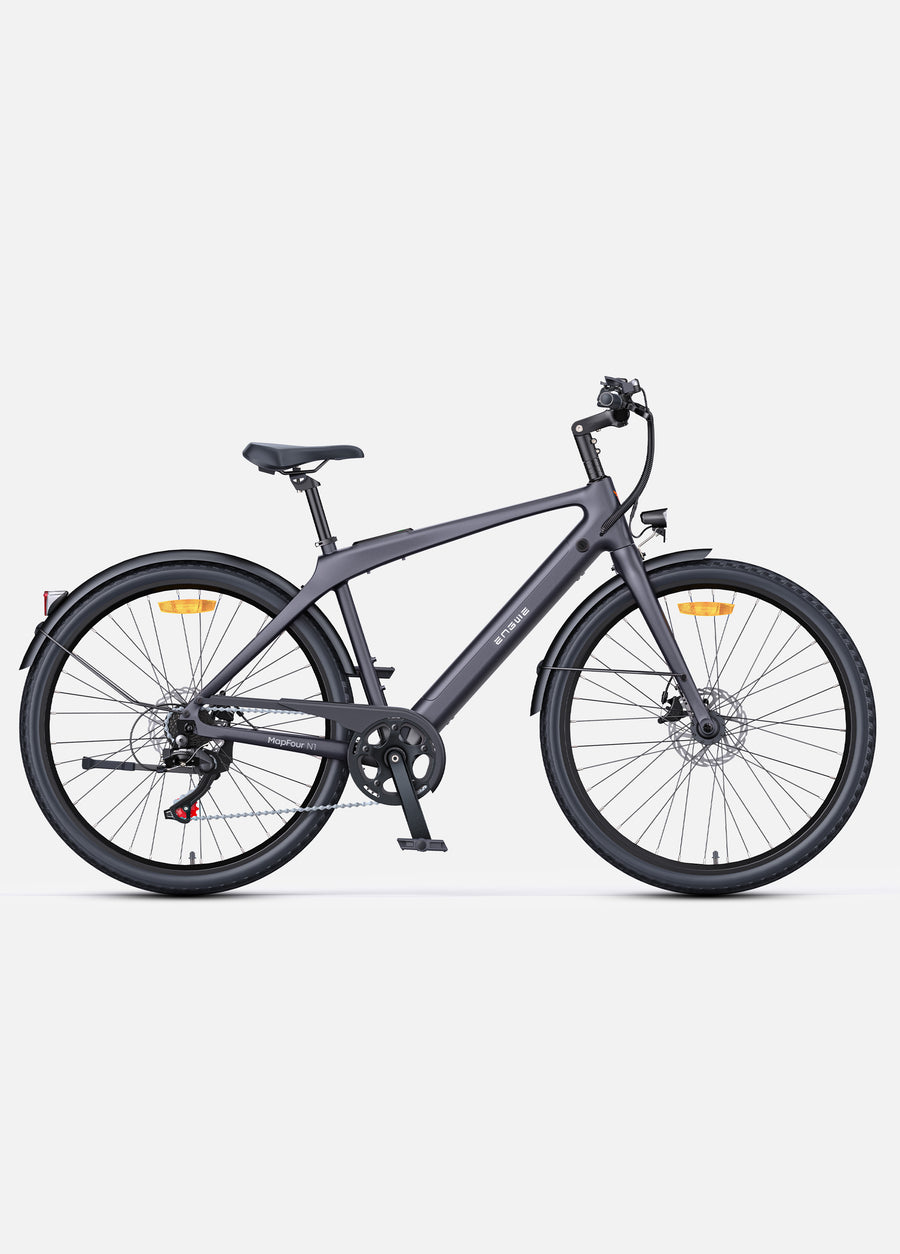 MAPFOUR N1 AIR 250W Ultra-lightweight 100KM Long Range Carbon Fiber City E-bike