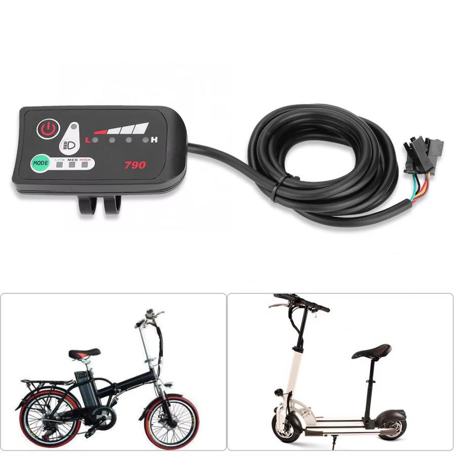 Electric Bike Display Universal 24V 36V 48V Waterproof LED Display Control Panel for Electric Bike Bicycle Scooter Accessories