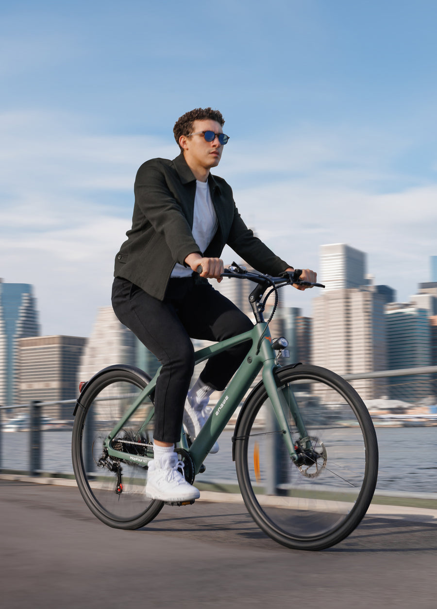 MAPFOUR N1 AIR 250W Ultra-lightweight 100KM Long Range Carbon Fiber City E-bike
