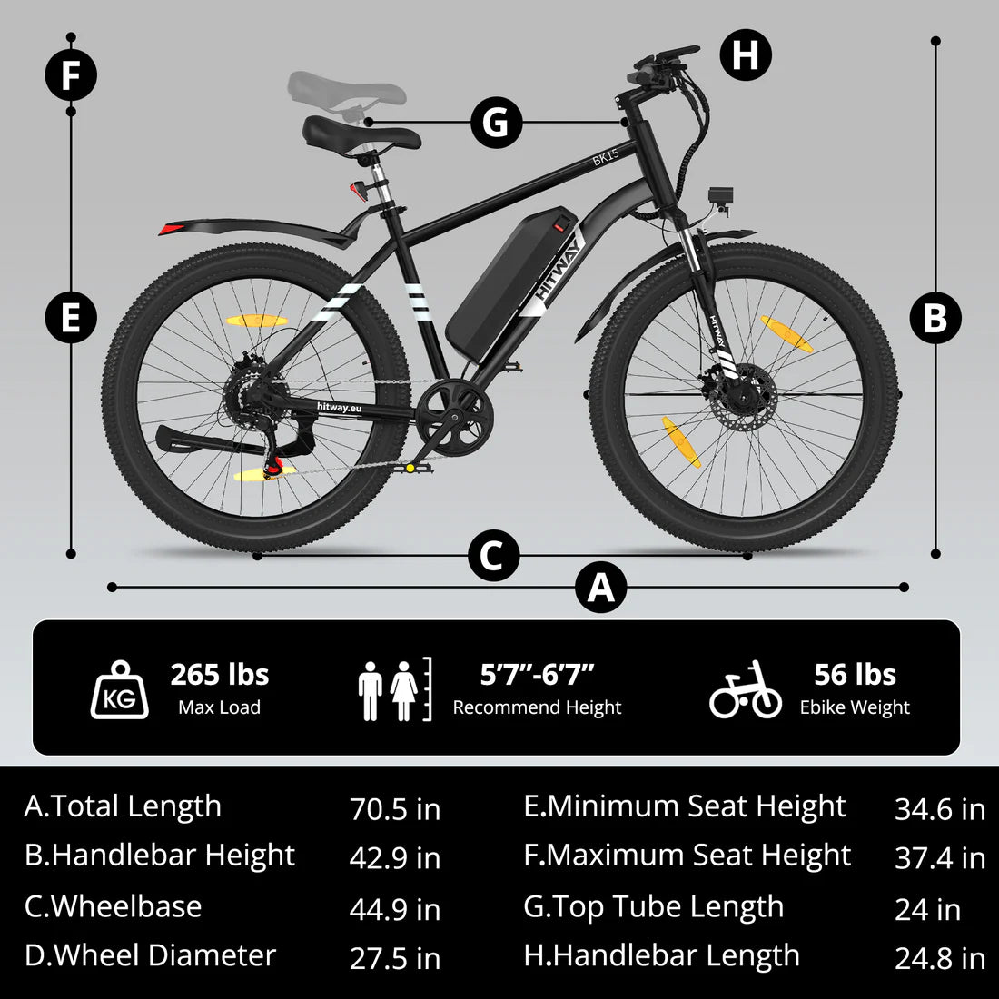 BK15 Pro 27.5 inch Electric Bike