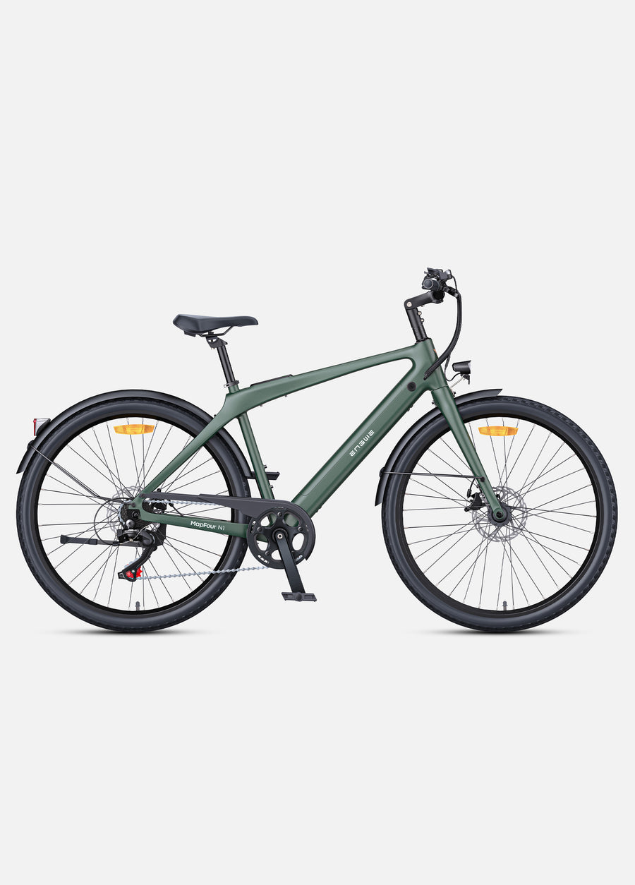 MAPFOUR N1 AIR 250W Ultra-lightweight 100KM Long Range Carbon Fiber City E-bike