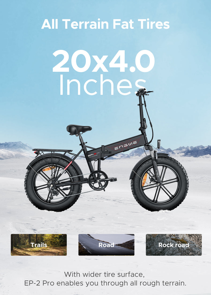 ENGWE EP-2 Pro/Boost 120 km Range Max Speed 25 km/h Front Suspension Foldable E-bike