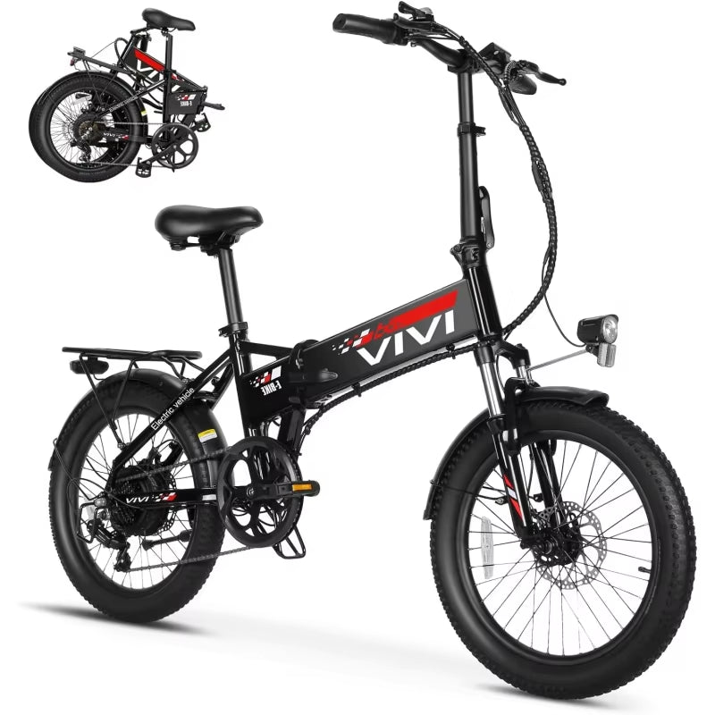 Q , 20" Folding Bike Peak 750W Ebikes for Adults, 21.7MPH Foldable Ebike Electric Bicycle with 48V Remo