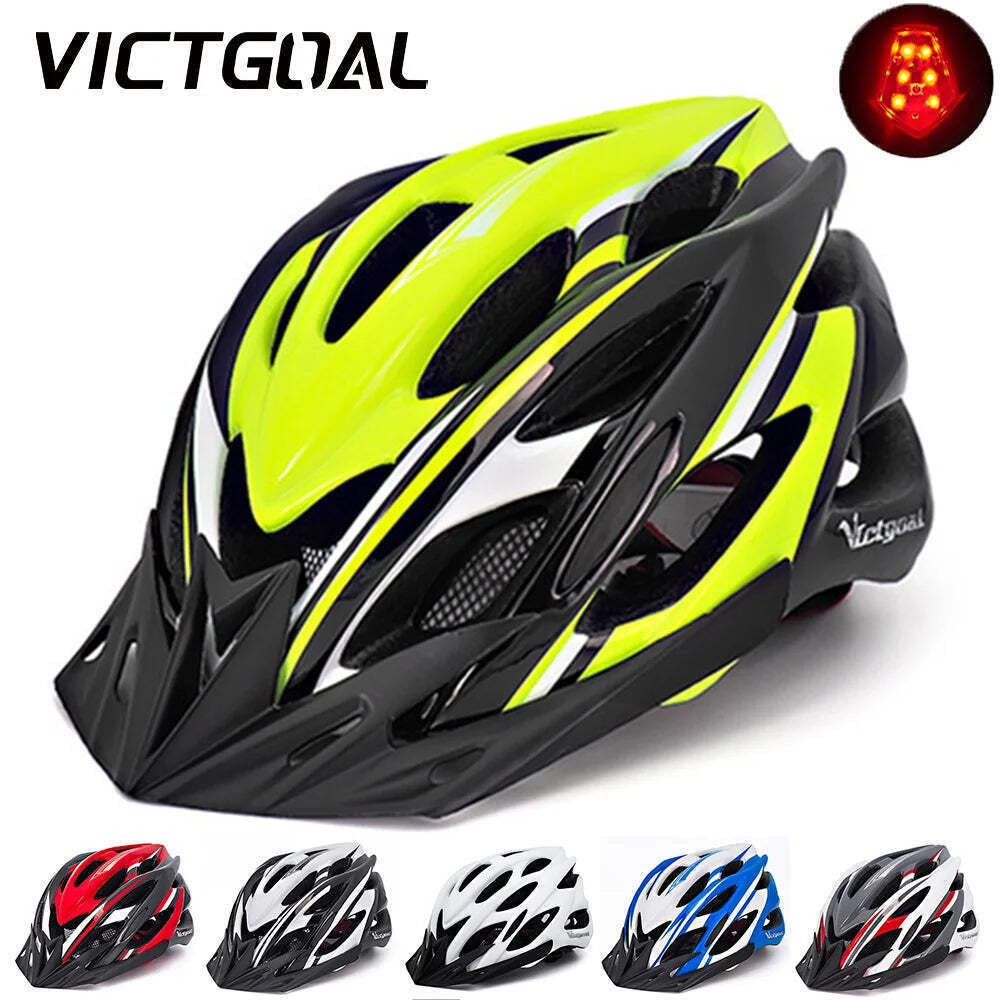 VICTGOAL Bicycle Helmet Men'S Ultralight Taillight LED MTB Road Bike Helmet Cycl