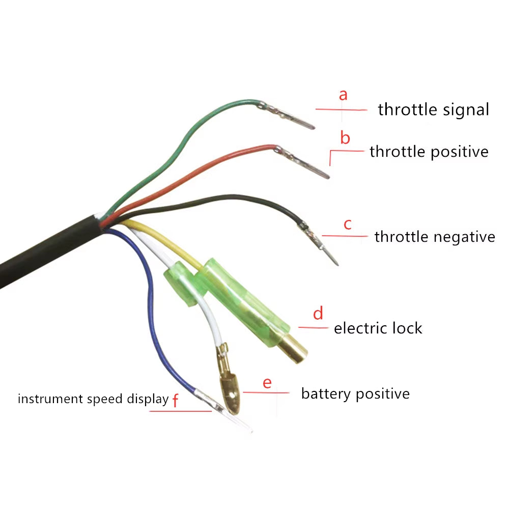 Electric Bike Twist Throttle 36V 48V Grip Speed Display for All Electric Bike/Scooter Brushless Controller