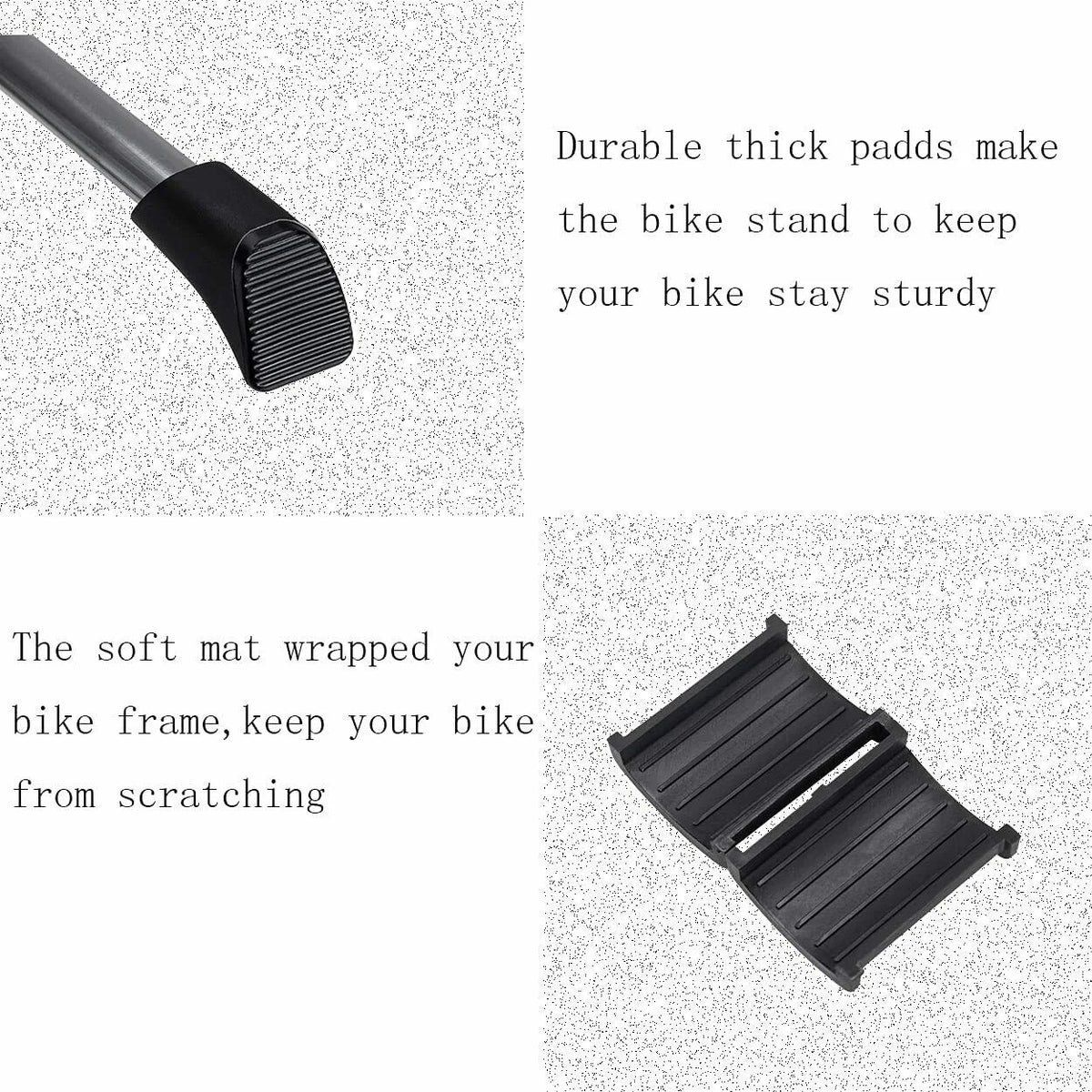 Adjustable Aluminum Alloy One Leg Bicycle Kickstand for 22"-28" Mountain Bike, Black