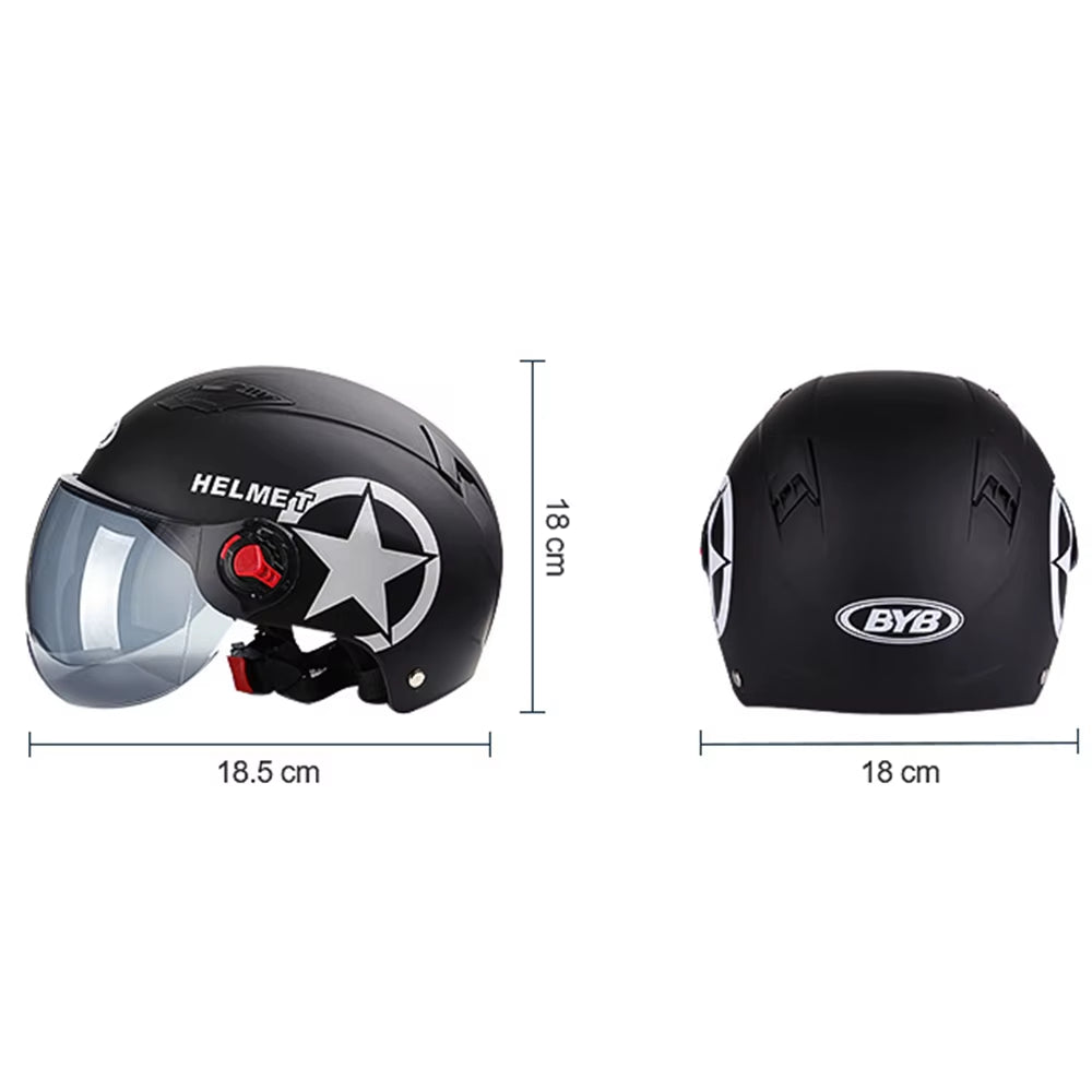 1PC Electric Motor Car Helmet Scooter Bike Open Face Half Baseball Cap Anti-Uv Safety Hard Hat Bicycle Helmet